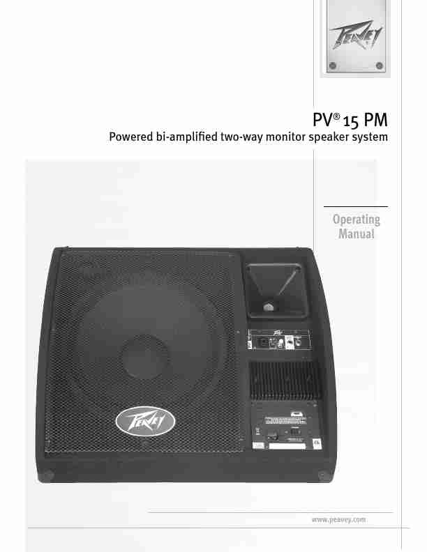 Peavey Car Speaker PV 15 PM-page_pdf